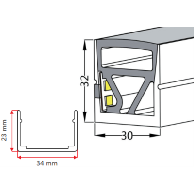 Flexband 30/32 horizontal biegbar