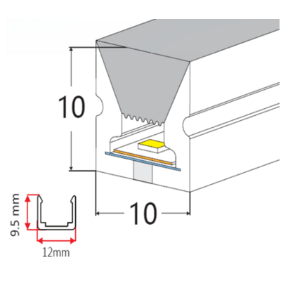 Flexband 10 vertikal biegbar