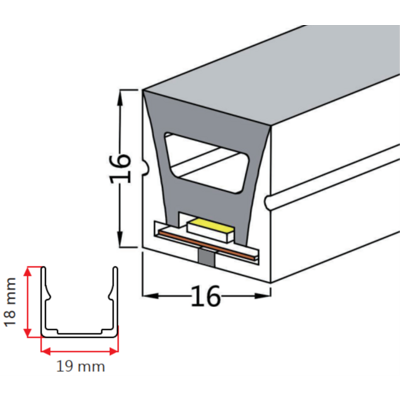Flexband 16 vertikal biegbar