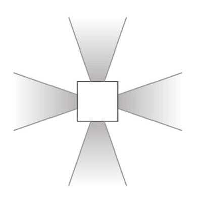Lichtaustritt 4-Fach