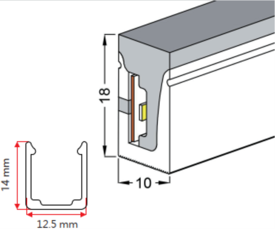 Flexband 10/18 horizontal biegbar