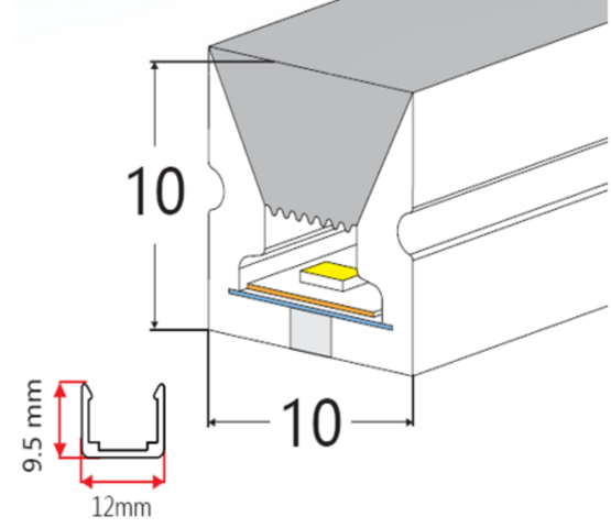 Flexband 10 vertikal biegbar