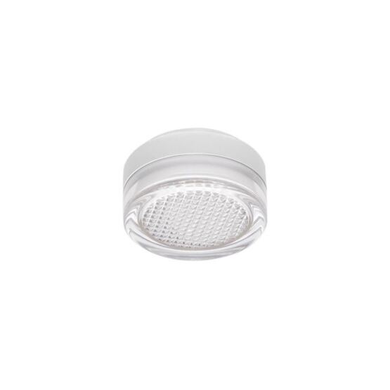 Anbauleuchte Luneo weiss, Glas Riffel